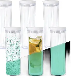 25oz Acrylic Snowglobe Cup Glow in the Dark