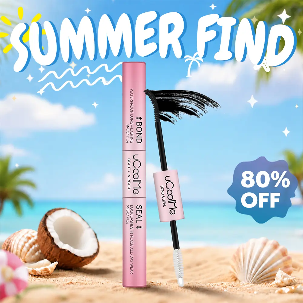 uCoolMe Lashes [Black Glue]  [White Glue]  2In1 Bond & Seal Waterproof Glue For Lashes Cluster Strong Hold For Beginner Friend Makeup Glue #DealsForYouDays