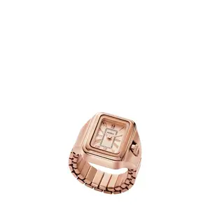 Fossil Women'S Raquel Watch Ring Two-Hand, Rose Gold-Tone Stainless Steel Does not apply