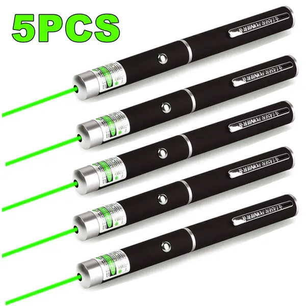 5-Pack Compact Mini Pen Shape Laser Pointer Pens - Specialty Kitchen Utensil for Teacher Presentations, Office Meetings, Pet Training