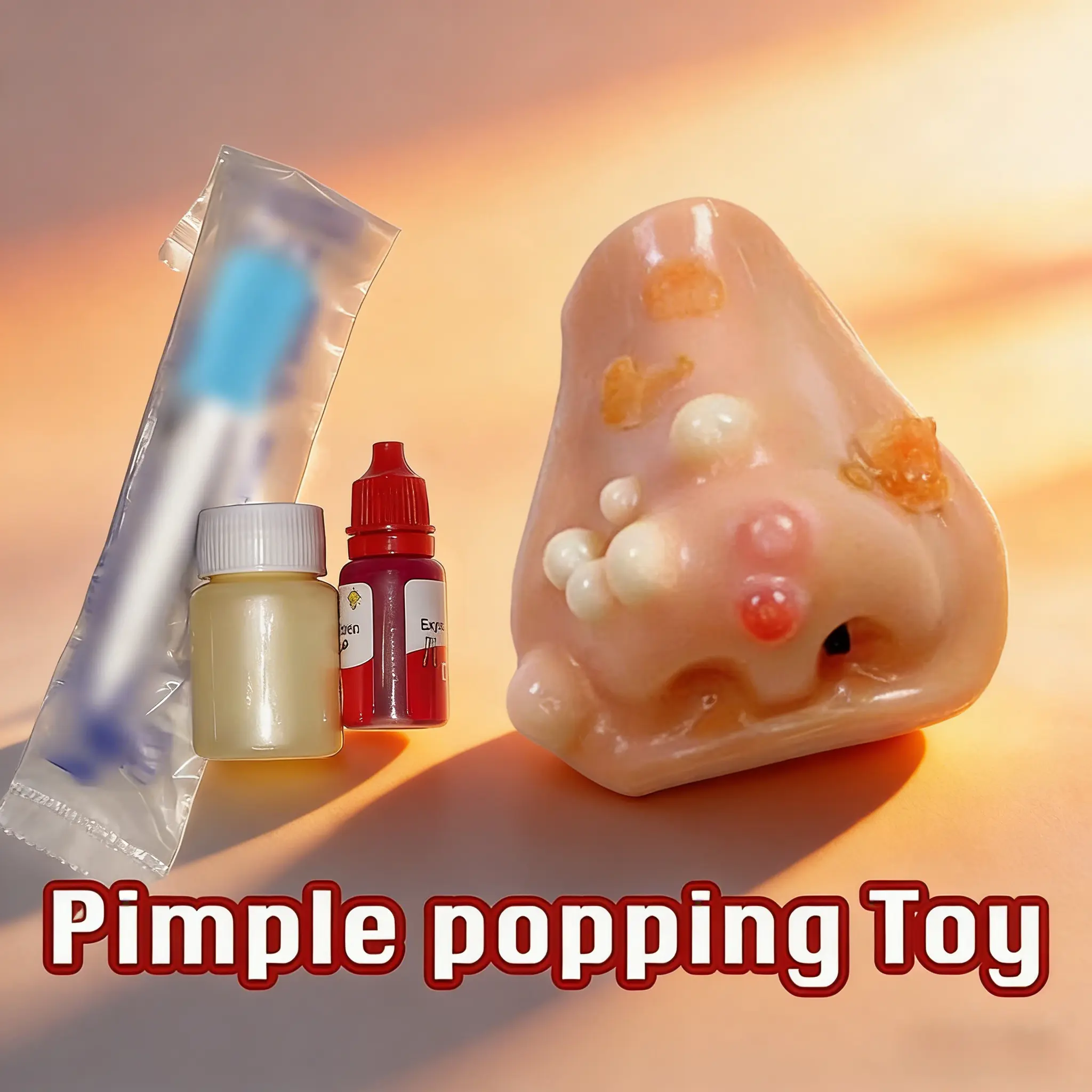 Pimple Popping Prank Spray Game - Funny Gross Novelty & Gag Toy, Pranking Products, ASMR Gift for Family Party, Holiday Celebrations