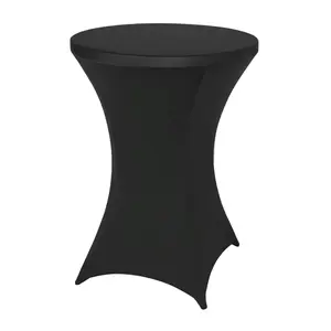 Cocktail Table Covers, 1 Count Solid Color Fitted Stretch Table Covers, Suitable for Bar Table Pub Table, Party Wedding Supplies