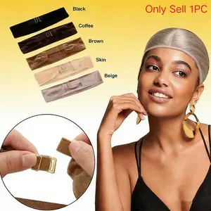 1Pc Adjustable Elastic Wig Grip, Velvet & Stretch Cotton Non-Slip Headband for Wigs, Elastic Headbands, Hair Accessory