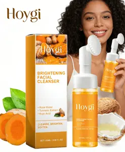 Hydrating Turmeric Mousse Face Cleanser Daily Deep Cleansing Foam