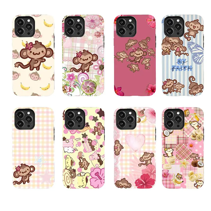 Monkichi "Naughty Monkey" Phone Case  Full of Retro Charm | Suitable for iPhone 11–17 Pro Max/Plus and Samsung Galaxy S23–25