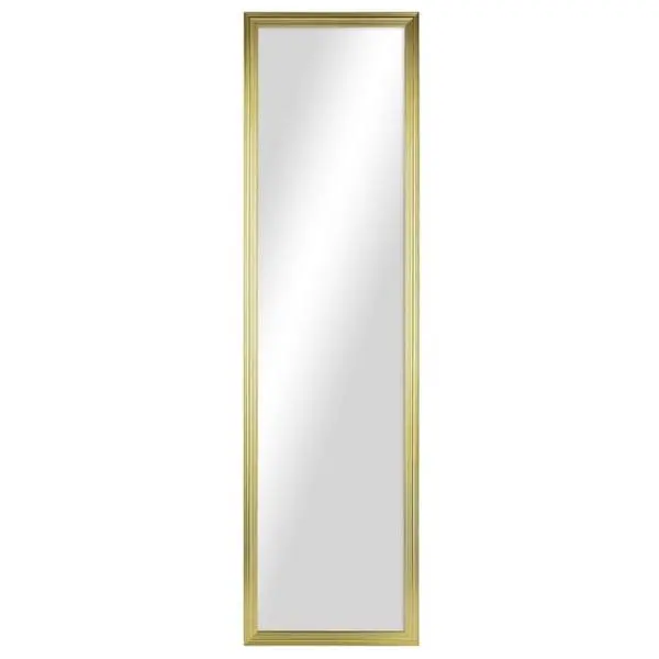 Mainstays Espejo Rectangular Dorado de Cuerpo Entero de 13x49