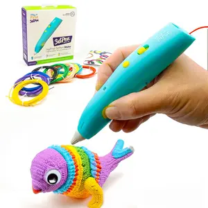 myFirst 3dPen Make Starter Kit - 3D Pen for Kids with 9 Color Filaments & Stencil Book - Safe, Rechargeable, and Easy to Use for Creative Fun