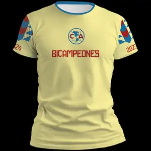 Liga MX Football Jersey Playera America Bicampeon Local 24, Champions Soccer Jersey, Gift For Fans, Football Team Uniform, Men Soccer Gear, Sport Apparel