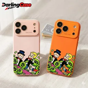 DarlingCase Graffiti Monopoly Print Phone Case Ultra Skin Friendly Touch All Inclusive Lens Compatible with IPhone 17 Pro Max, IPhone 16 Pro Max, 15/14/13/12 Stylish Protection for Your Device
