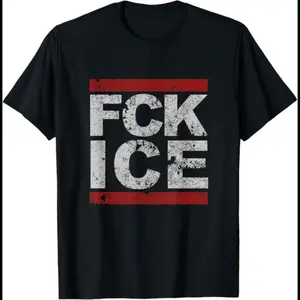Fck Ice Distressed T-Shirt |   Unisex Cotton T-Shirt |   Unique Gift Tee