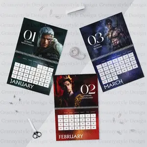 Fourth Wing Inspired 2026 Calendar, Book Boyfriends Art Wall Calendar, Fantasy Men Monthly Calendar Gift