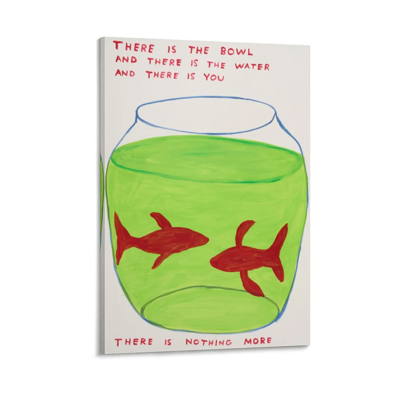 There-is-the-Bowl David-Shrigley Canvas Wall Art Posters Canvas Painting Wall Art Decor For School Office And Family Canvas Poster Bedroom Decor Sports Landscape Office Room Decor Gift Frames Ornaments Artistic Decoration Print