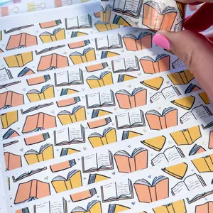 Holo Foil Yellow Books Washi Tape (15mm)