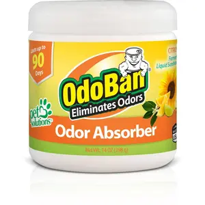 14 oz. Citrus Solid Odor Absorber, Odor Eliminator for Smoke Odor & Musty Smell in Home, Bathroom, Kitchen, Pet Areas