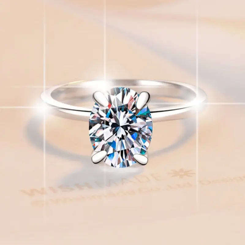 1 carat D colored moissanite