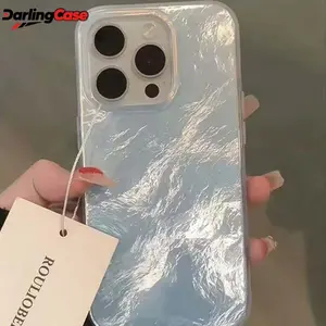 Darlingcase IMD Large Cutout Glacier Clear Paintable Case for iPhone 17 Pro Max, Custom Print Friendly Protective Cover Compatible with iPhone 14