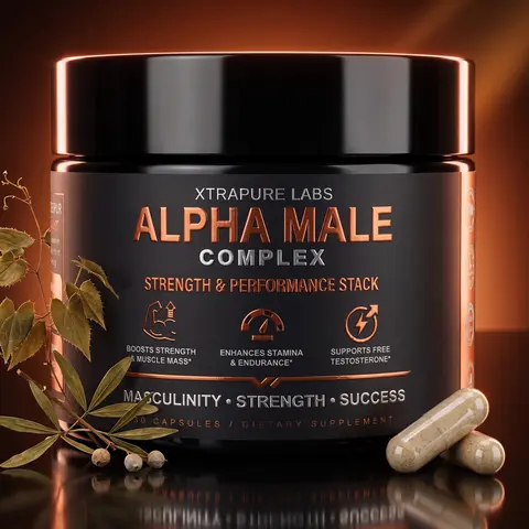 Alpha Male Complex – Strength & Performance Stack | Fadogia Agrestis & Epimedium | 30 Capsules