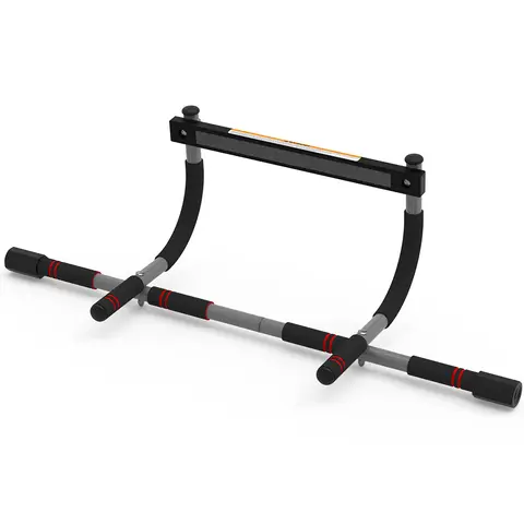 Leikefitness Adjustable Doorway Pull-Up Bar - Durable Workout Equipment for At-Home Gym, Elastic Silicone Material Handles, Comfortable Grip, Arm and Shoulder Exercises
