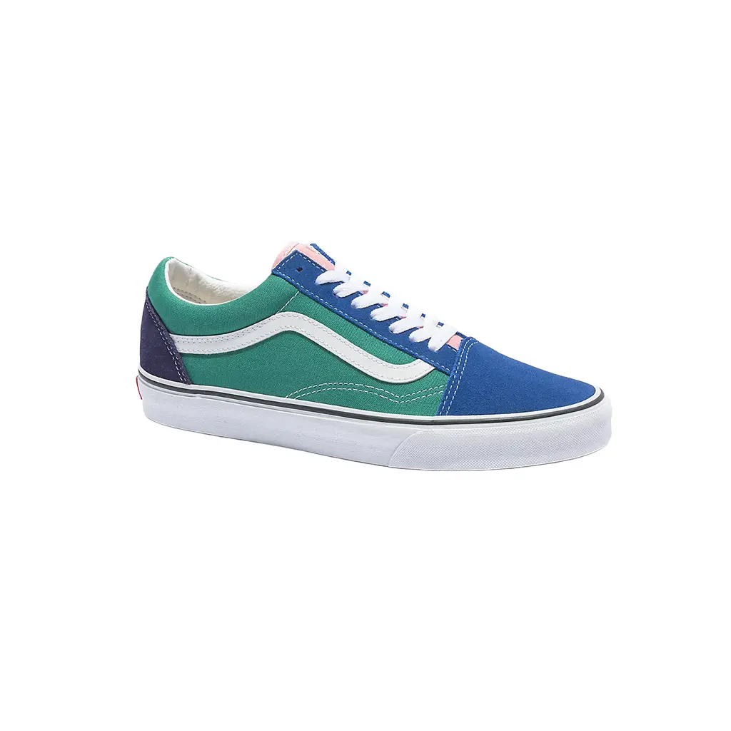 VANS Men's Old Skool Retro Suede & Canvas Low-Top Casual Performance Trainers - Sidestripe, Waffle Sole, All-Season Casual Performance Shoes