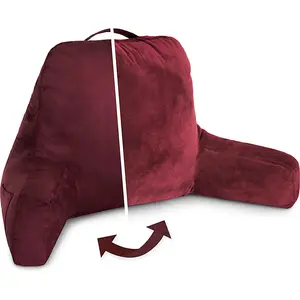 Standard+ Husband Pillow Aspen Edition Backrest Pillow with Arms & Two-Sided Reversible Fabric