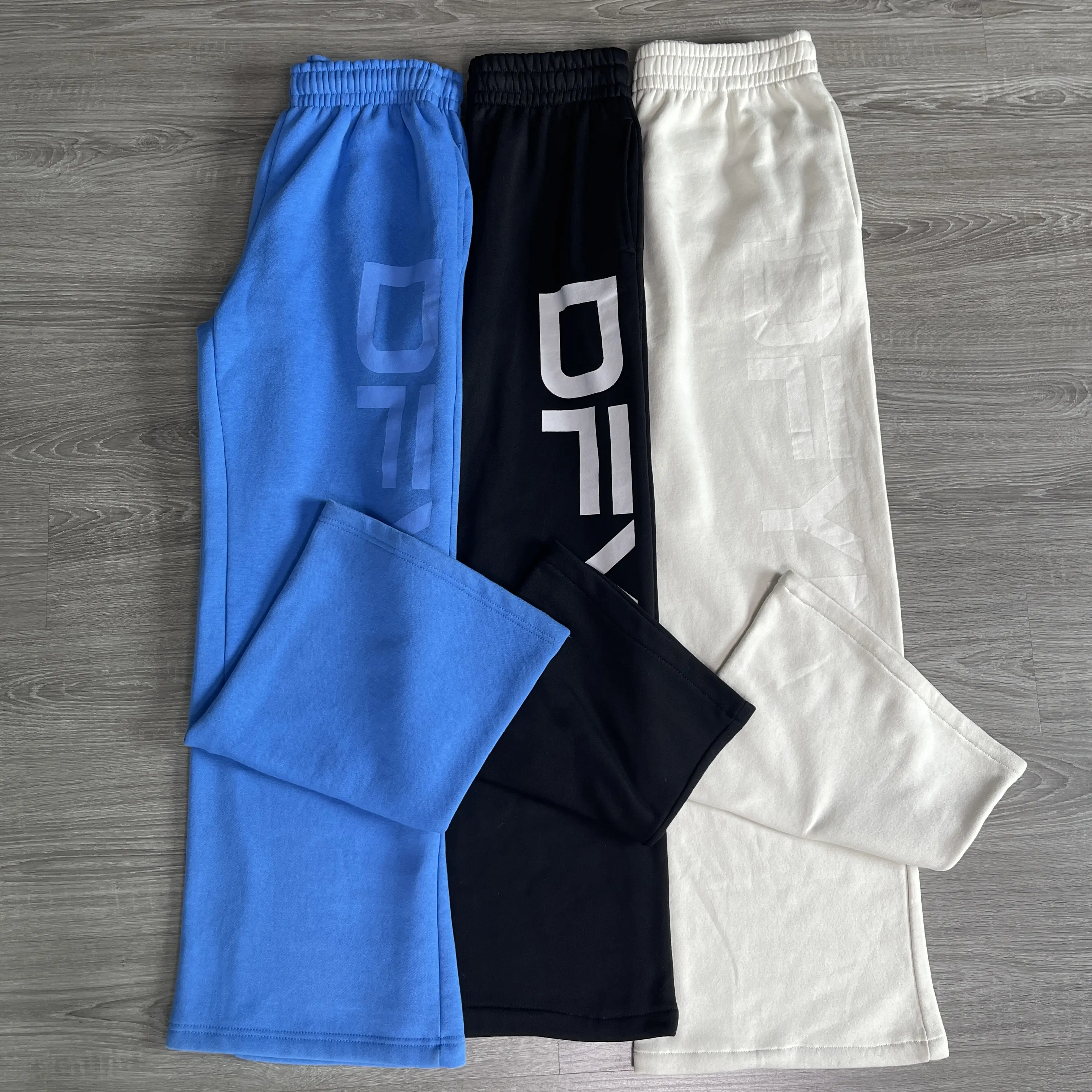 Women's Oversized Wide Leg Pants - Unisex Fit, Side Pockets, Internal Drawcords, 65% Cotton 35% Polyester