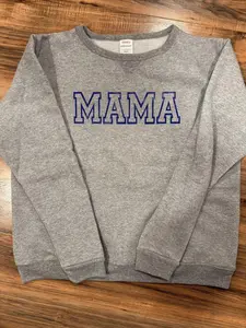 Customized Plus Size Mama/Mimi/Nana/Etc. Crewneck with kids names on sleeve