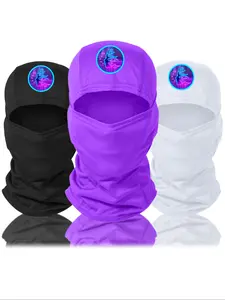 Unisex Full Face Covering Face Mask, Gaiter Mask, Trendy Pattern Printing Balaclava, Elastic Comfortable Fabric, Breathable, Windproof, Sunshade, Dustproof