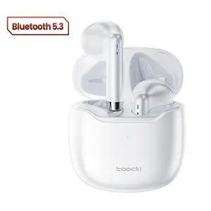 Toocki  Wireless Bluetooth-compatible Headphones, Long Battery Life Audio TWS V5.3 Semi in Ear Design Buds,Wireless Headphone for  Music Work Use, Christmas gift