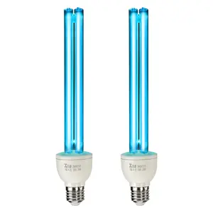 【fathersdaygift】VEVOR UV Light Bulb, 2 Pack, 25W Replacement Ultraviolet UVC Lamp with Ozone, 253.7 nm + 185 nm Wavelength UVO Light Bulb, E27 Universal, for 400 sqft Living Room, Classroom, Office, Restaurant, Deep Reach Cleaning