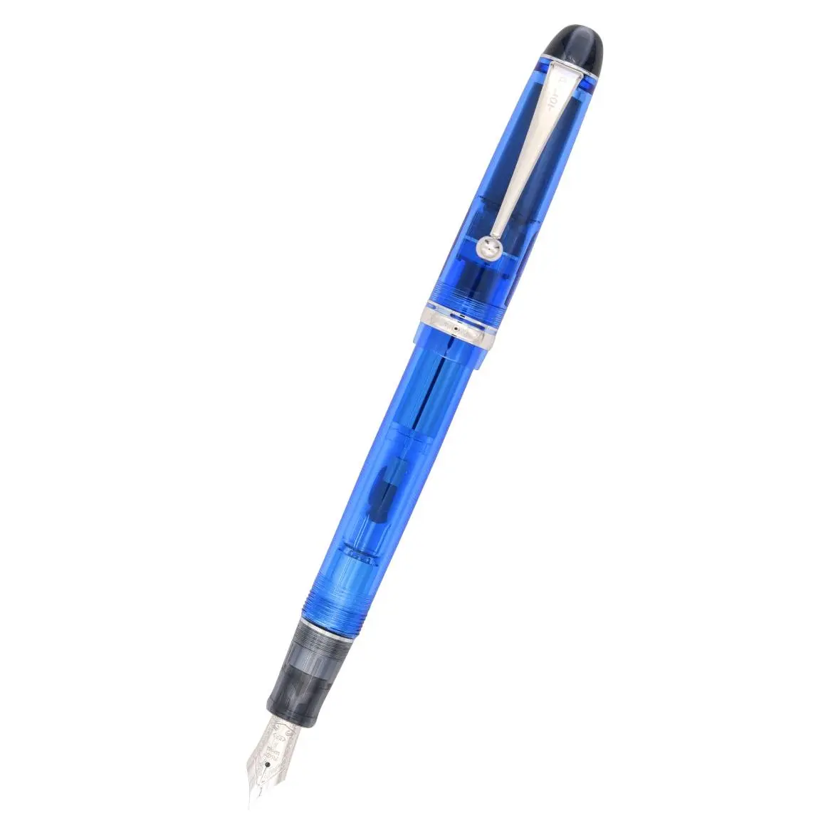 Pilot Custom 74 Point Fountain Pen - Vacuum Fill, Translucent Body & Cap, Rhodium-Plated Nib, Ample Ink Supply, Gift Boxed Office Stationery Writing Tool with Pilot CON-70 Push-Button Converter, 1Cm Width, 15.5Cm Length, 14.3Cm, Elegant Gift Box