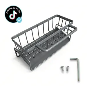 2026 New Upgrade Sink Drying Rack Gadgets,Stainless Metal Sponge Drain Holder,Multifunctional Durable Storage Rack,Rust Prevention Storage Organizer,Household Essentials,Fall Decor,Kitchen Accessories,Gift For Mother'S Day