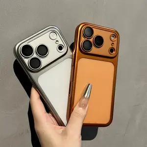 Compatible with iPhone 17/16 Pro cases, 17 Pro Max, 16 Pro Max Ultra-thin premium lens protection Full-coverage drop-proof PC electroplated matte hard shell phone protection Stylish protection, minimalist design Scratch-resistant shell 2026 New Model