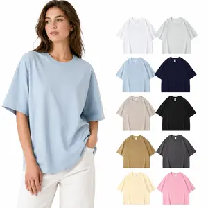 240G Heavyweight Cotton T-Shirt Trendy Basic Loose Crew Neck Short Sleeve Tee outdoorfun， Multiple Colors, Unisex Couple Wear