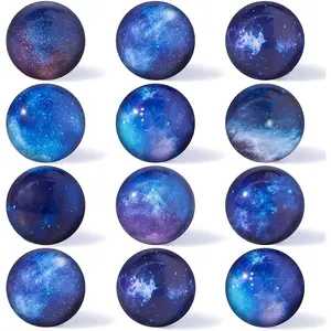 Galaxy Stress Balls Bulk, 12pcs 2-Inch Foam Squeeze Balls for Stress Relief, Stress Relieving Accessory, Perfect for Outer Space Themed Parties & Classroom Rewards