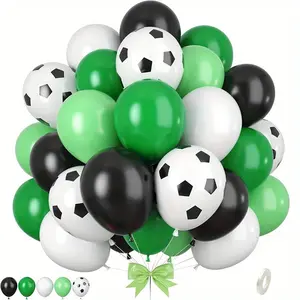 54-Piece Football Balloon Set, Balloons, Soccer Print Balloons, Boy Men Sports Birthday Party Decorations