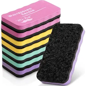 -  Dry Erase Erasers, 8 Pack, Pastel Colors,  Whiteboard Erasers for White Board, Classroom, , Office,  to School Supplies