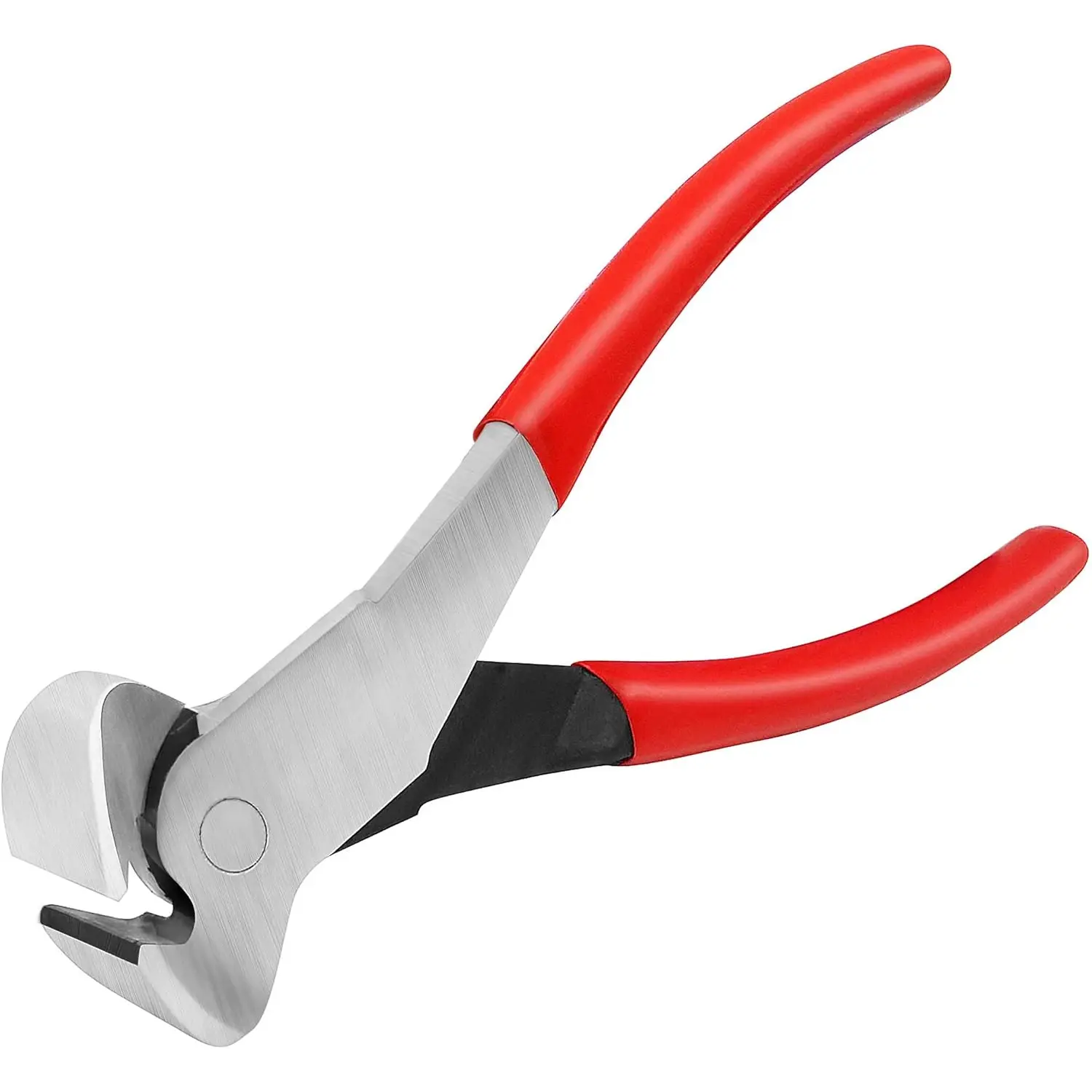7 Inch  Puller Pliers Tool, CR-Ni Steel End  Pliers with Non-Slip Grip,  Remover Tool with Polished Finish, End  Nippers Tool for Pulling Nails and Wires HT0158-CP