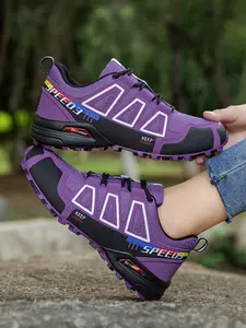 Women's Outdoor Cycling Shoes Lightweight Breathable Hard Sole, Casual Bike Shoes PU Fabric Low Top Design for Hiking and Biking, Trekking Camping Shoes