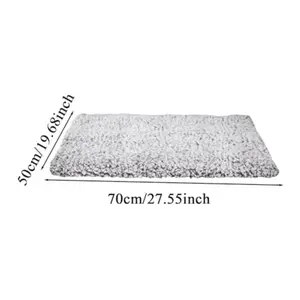 ‌Self Heating Cat Bed Thermal Dog Crate Mat Ultra Soft Washable Pet Sleeping Pad Anti Slip Kennel Bed for Indoor Outdoor Small Medium Dogs Cats‌