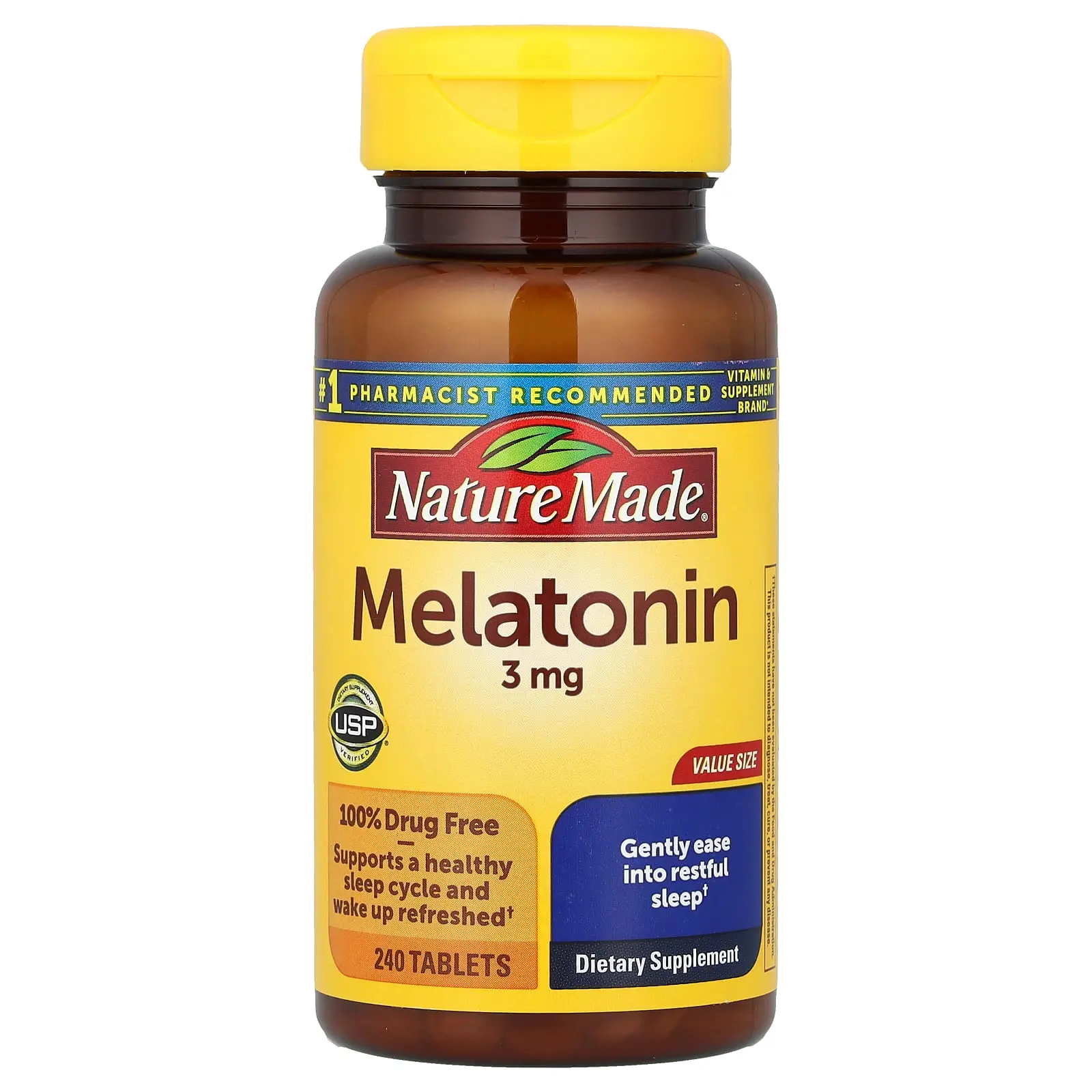 Nature Made Melatonin, 3 mg, 240 Tablets