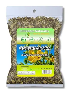 Gobernadora Tea (Chaparral Leaf) – 4 oz Loose Leaf Herbal Tea – 100% Natural, Vegan, Caffeine-Free – Traditional Herb for Wellness – Includes Stainless Steel Tea Infuser Ball