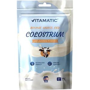 Vitamatic Bovine Colostrum 30% IgG Powder 180g Unflavored Supplement for Gut Health Hair Growth Muscle Recovery & Immune Support Easy Mix