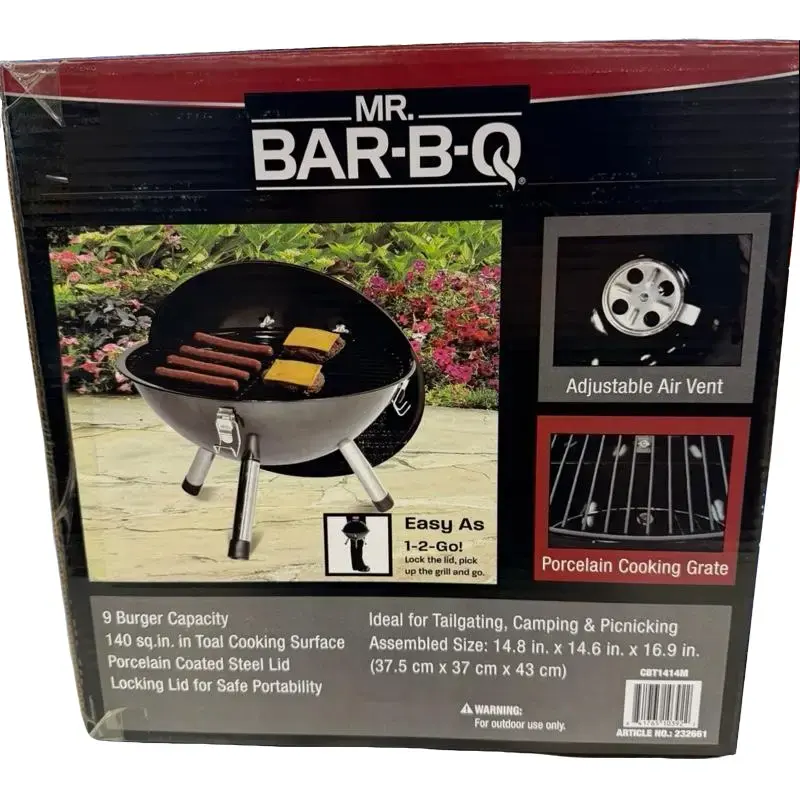 Mr Bar-B-Q 14-in Kettle Grill