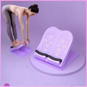 Adjustable Yoga Stretch Board with Incline Calf Extender, Portable Home Exercise Equipment, Durable Lightweight Design for Gym Living Room Office, Multifunctional Exercise Board