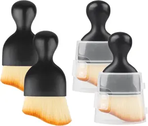 Interior Cleaning Brush, 4  Brush Interior Dust Brush,  Interior Detailing Brush, Soft Bristle Automotive Interior Dusting Brush Tools for Crevice Dashboard Leather Air Conditioner Vent