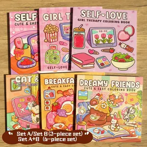 3/6 Piece Set Coloring Books, Rich Patterns, Enjoy Drawing Process, Stress Relief Art, Perfect for Daily Leisure & Holiday Gifts, Relaxation