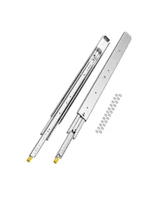 VEVOR 1 Pair Full Extension Drawer Slides 18 20 22 28 30 32 36 38 40 44 48 52 56 60 in, Summervibes,Summervibes, 500 lbs Load Capacity Locking Drawer Slides, Ball Bearing with Lock Side Mount Drawer Slide Rail