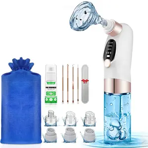 Rechargeable Blackhead Remover Pore Vacuum - 6 Attachments 3 Speed Portable Facial Cleaning Tool USB Fast Charge