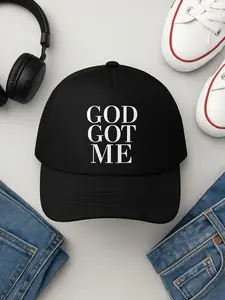 God Got Me Snapback Trucker Hat - Royal Blue with Comfortable Fit and Unique Design for Stylish Faith Spreaders