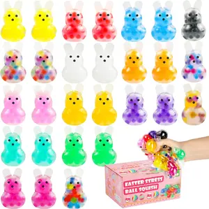 28Packs - Stress Relief Balls, Bunny Baskets, Fidget Toys for Adults, Stress Relief Balls for  Gifts Party Favors
